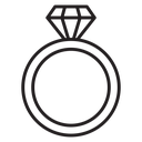 Diamond ring icon