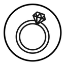 Diamond ring icon