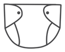 Diaper Black Outline icon