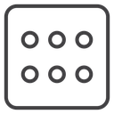 Dice six icon