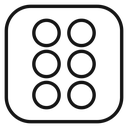 Dice six 4 icon
