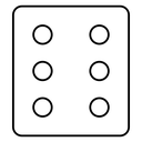 Dice six icon