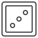 Dice three icon