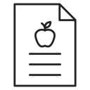 Diet plan icon