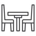 Dinner table icon