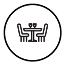 Dinner table icon