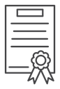 Diploma Black Outline icon