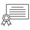 Diploma Ribbon Seal icon