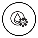 Dirty water drop icon