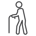 Disabled Elderly Cane icon