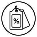 Discount tag icon