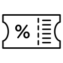 Discount Ticket Percent icon