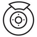 Disk brake icon