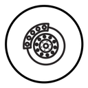 Disk brake icon
