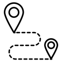 Distance Route Pins icon