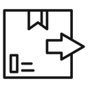 Distribution Black Outline icon