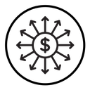Diversified investment icon