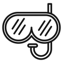 Diving mask icon