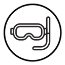 Diving mask icon