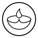 Diwali diya icon