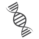 DNA Black Outline icon