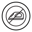 Do not iron icon
