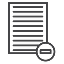 Document Minus Badge icon