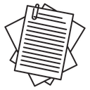 Document papers icon