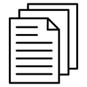 Document papers pile icon