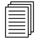 Document papers pile icon