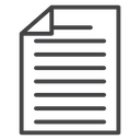 Document Black Outline icon