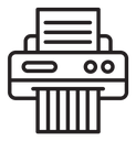 Document shredder icon