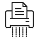 Document shredder icon