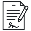 Document signed 2 icon