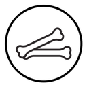 Dog bone icon