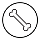 Dog bone icon