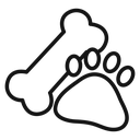 Dog bone icon
