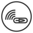 Dog microchip icon