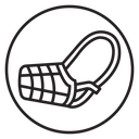 Dog muzzle icon