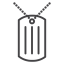 Dog tag icon