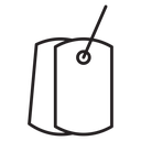 Dog tag icon