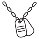 Dog tag icon