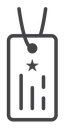 Dog tag icon