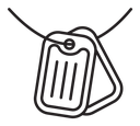 Dog tag icon