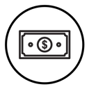 Dollar banknote money icon