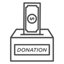Dollar Donation Box icon