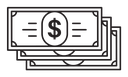 Dollar notes icon