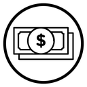 Dollar notes icon