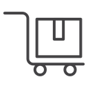 Dolly flatbed icon