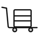 Dolly flatbed icon